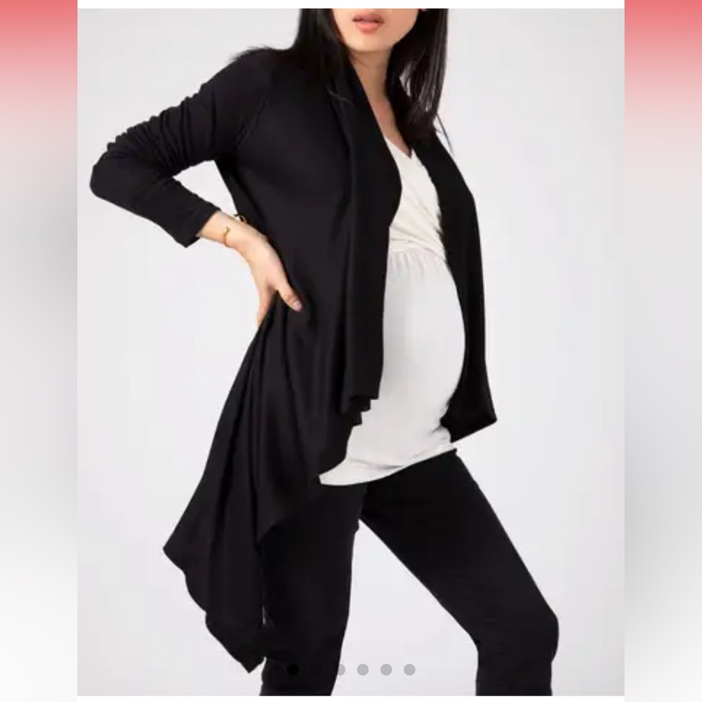 ENVIE DE FRAISE Maternity/Nursing “Colinechale” Drape Cardigan Size 4/6 NWT